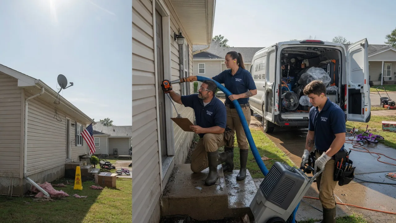 Ceiling Water Damage Restoration in Denham Springs, LA near me